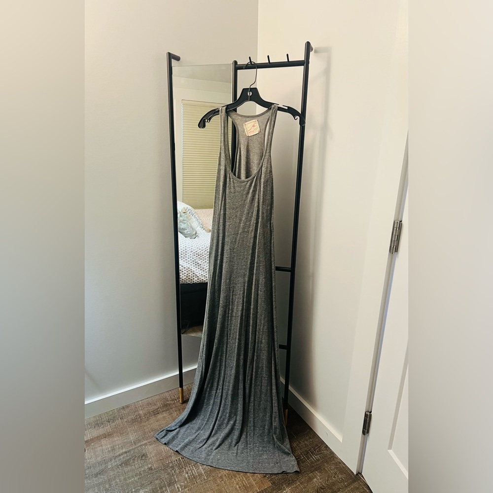 Daftbird Soft Gray Maxi Dress